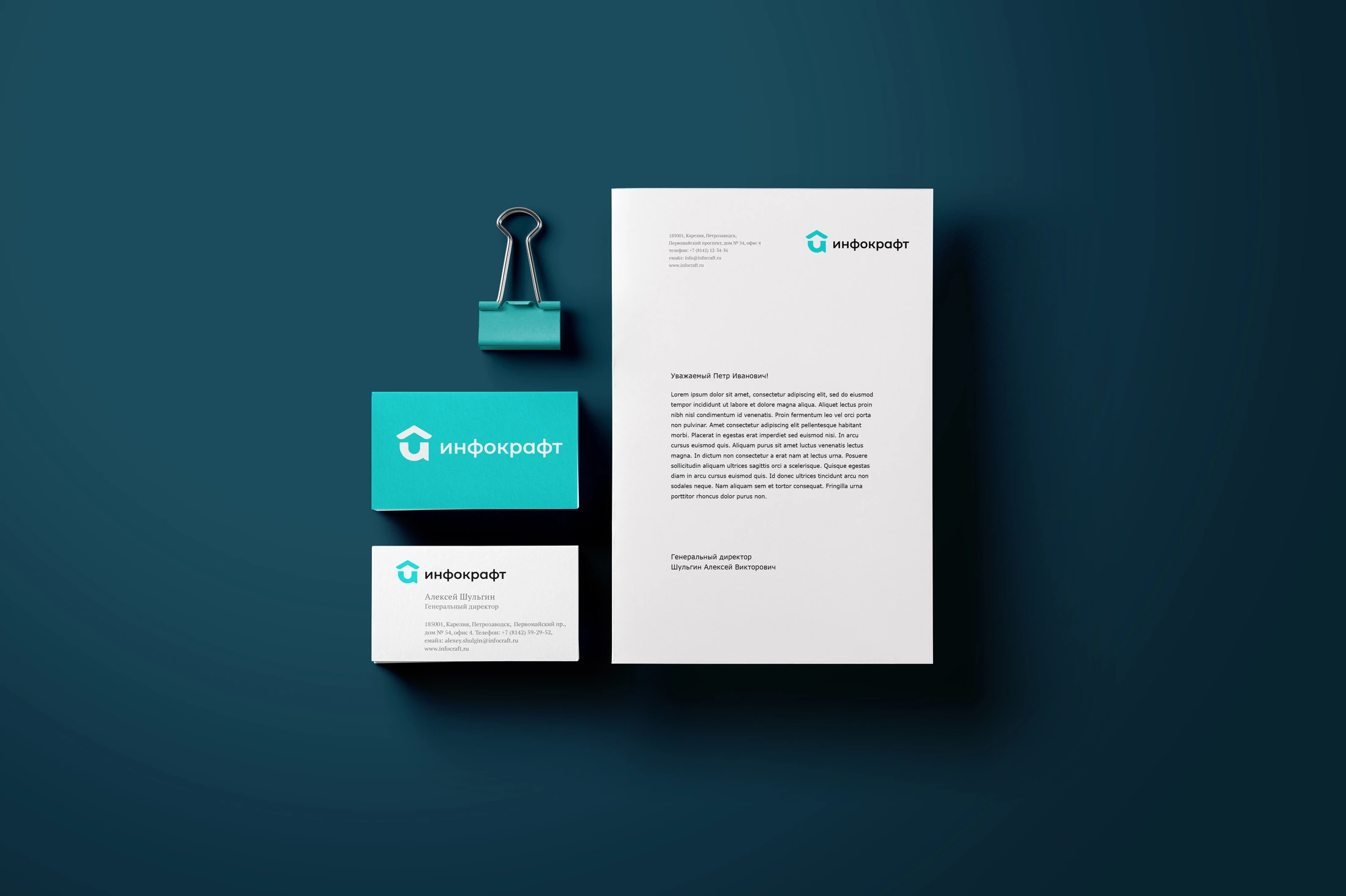 Corporate stationery / Original presentation mockup.